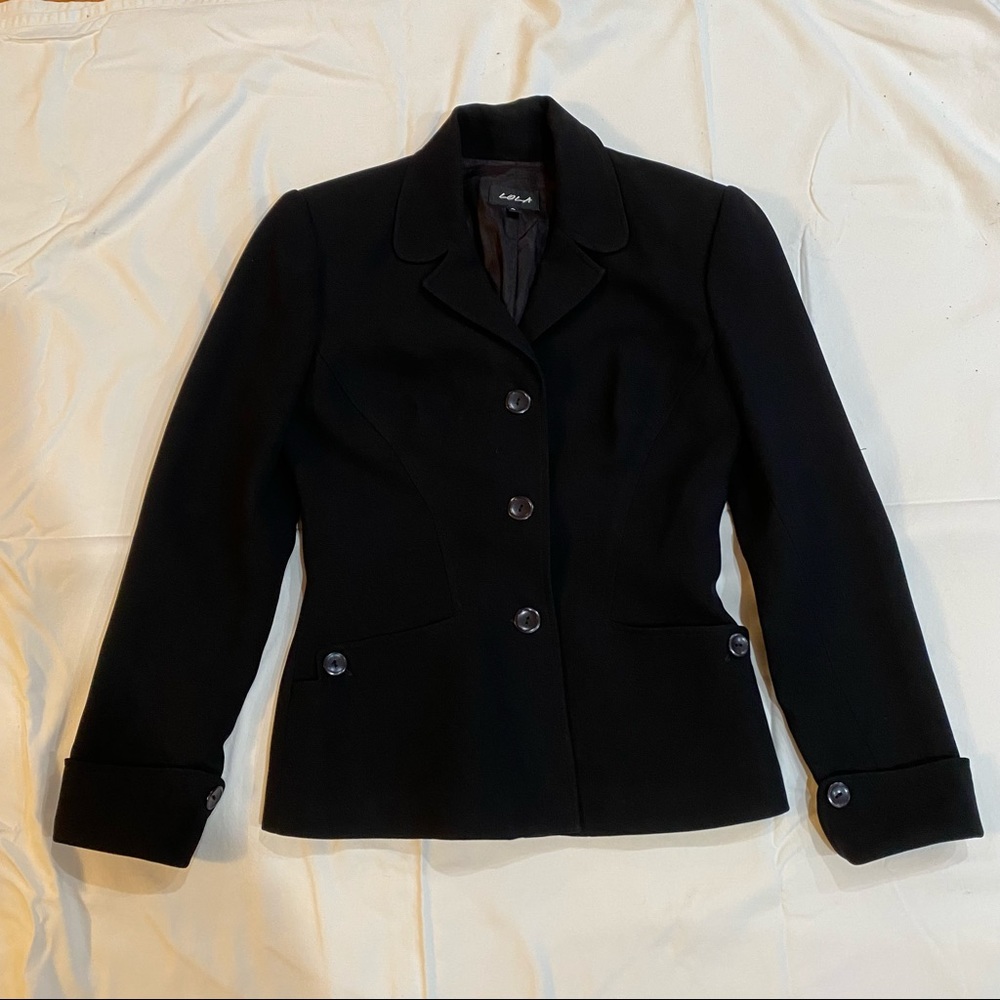Lola Black Blazer. Size 4